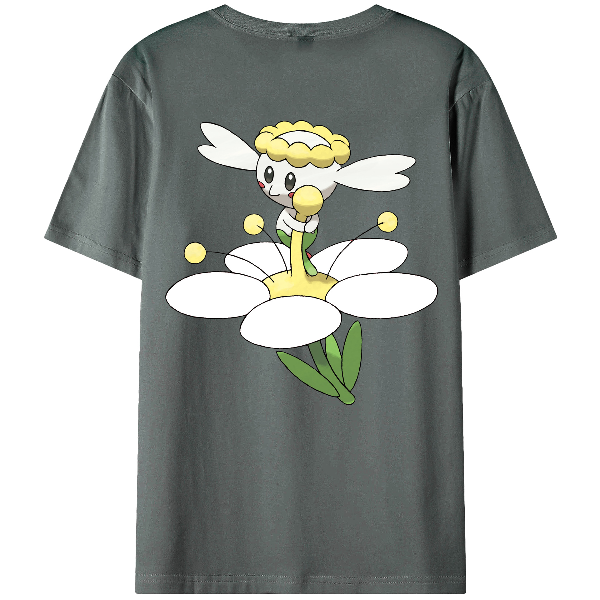 （画像用） ポケットモンスター Pokémon 綿100％ メンズ半袖Tシャツ（バックプリント） 通気性